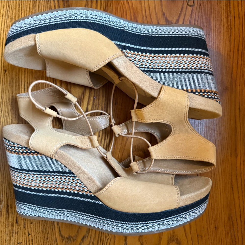 Lucky Brand Yejida 3 Espadrille Wedge Sandals
